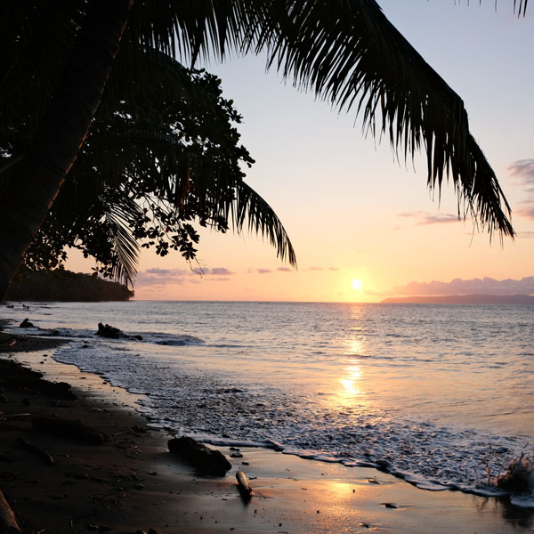 Tranquil sunset in Costa Rica